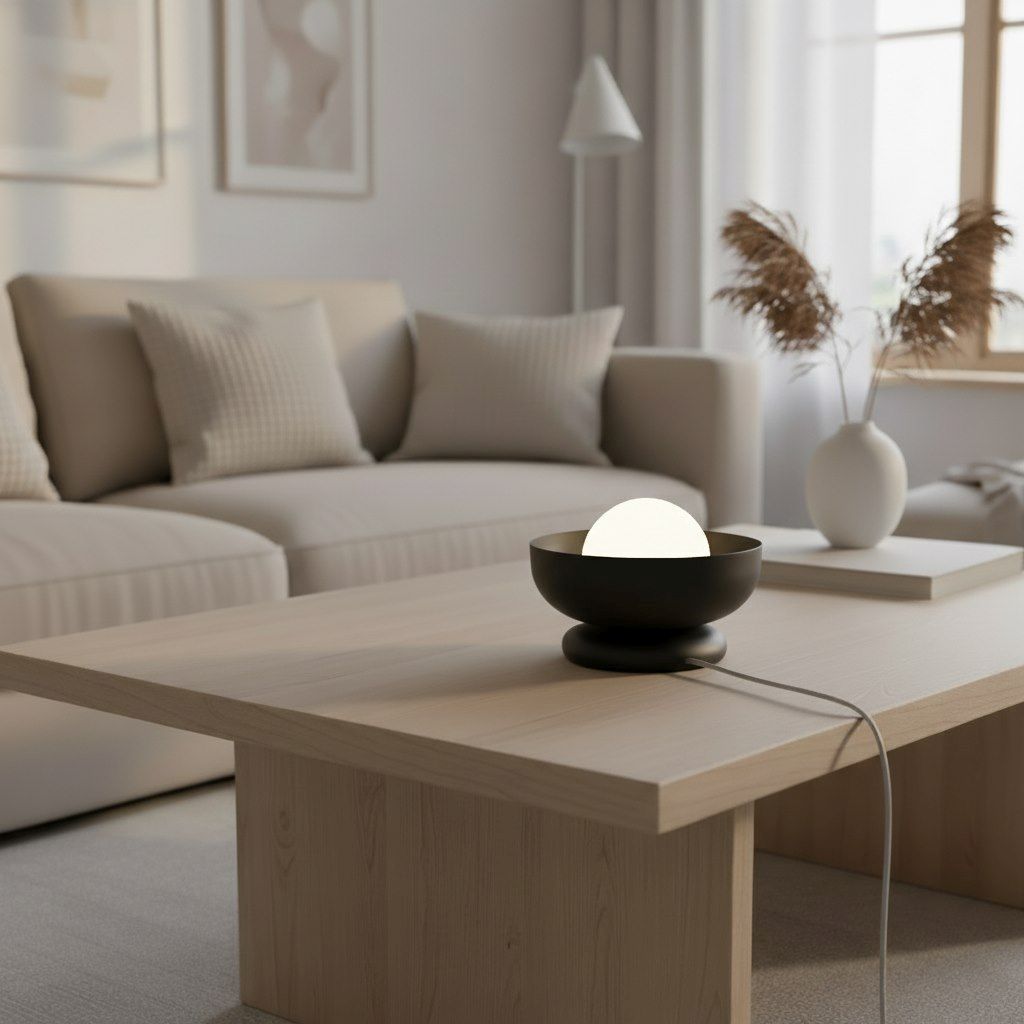 Emibig Ozzy lampa stołowa 1x9 W czarna 1515/LN1