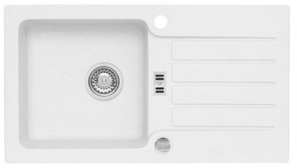 Alveus Niagara 30 zlewozmywak 78x43 cm 1-komorowy biały 1123011