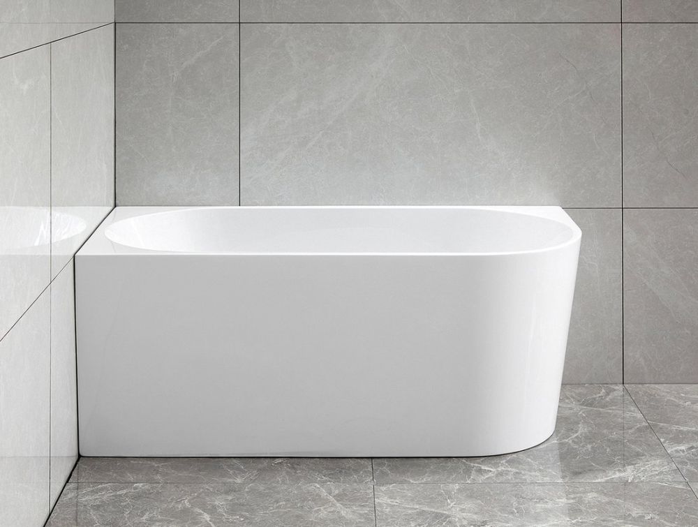 Aqualine Tibera wanna przyścienna 140x70 cm biała E1066 - Wysyłka w 24h