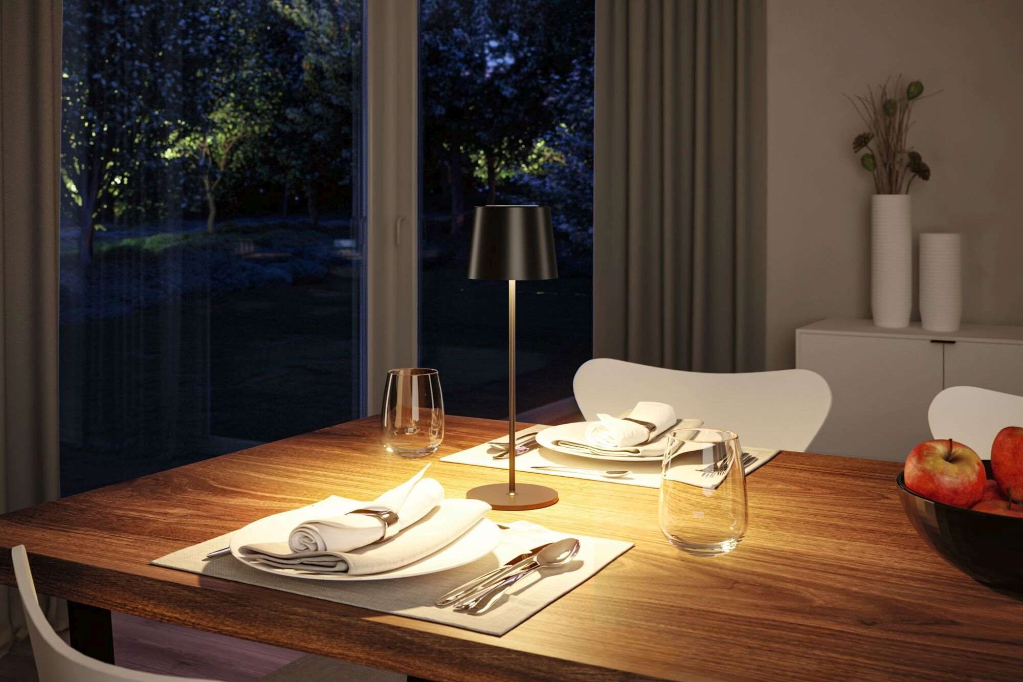 Paulmann Gilo lampa stołowa 1x2,8 W czarna PL76996