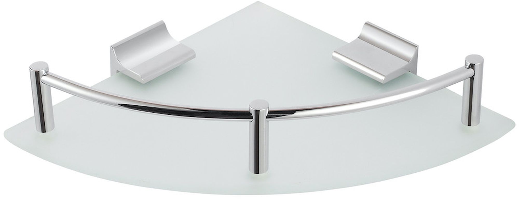 Stella półka ścienna narożna szkło mat/chrom 16.100