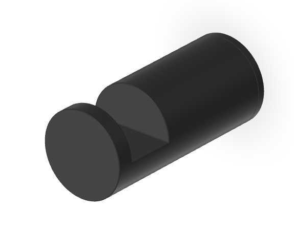 Zucchetti Brim wieszak na ręcznik czarny ZAD550.N6