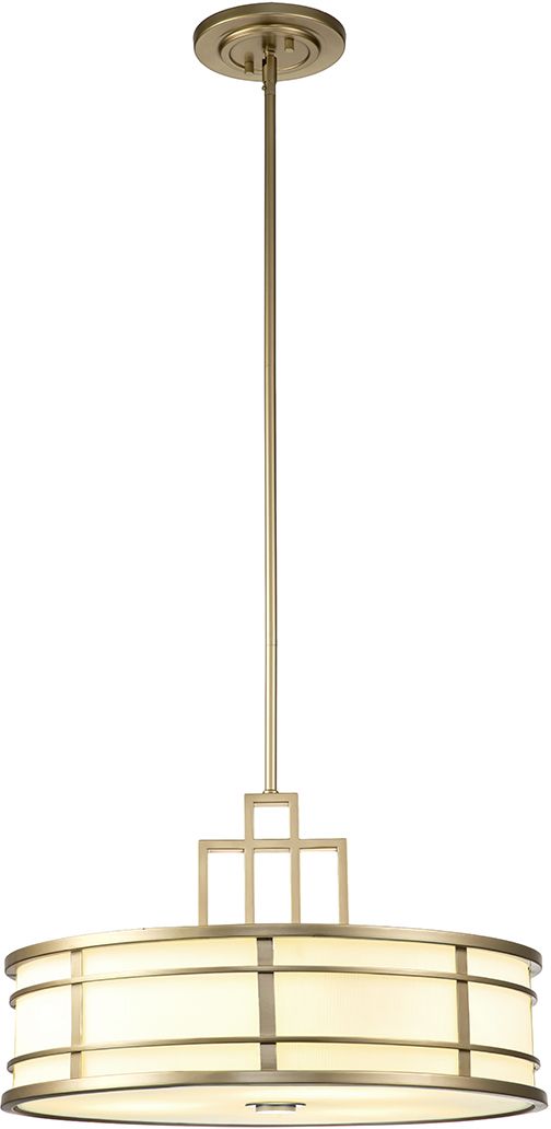 Elstead Lighting Fusion lampa wisząca 1x60 W mosiądz naturalny FE-FUSION-P-L-PNBR