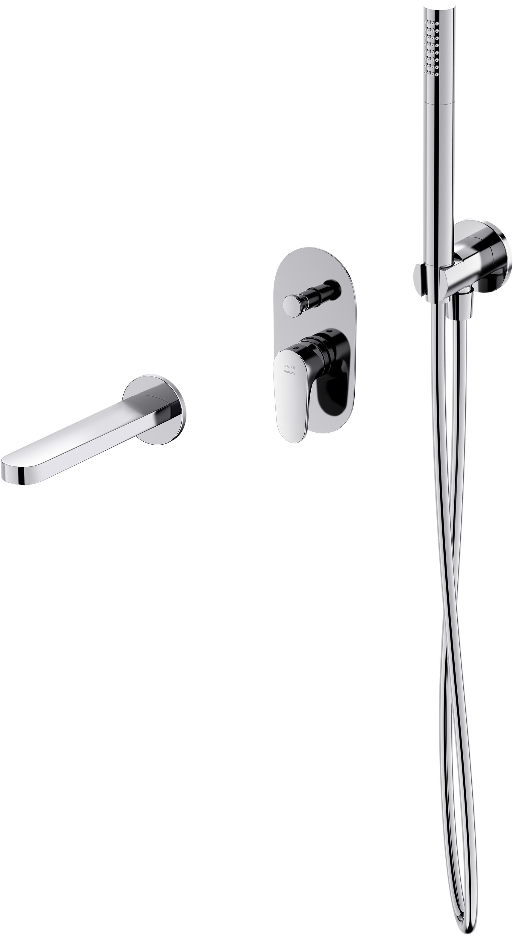 Cersanit Inverto zestaw wannowo-prysznicowy podtynkowy chrom S952-038