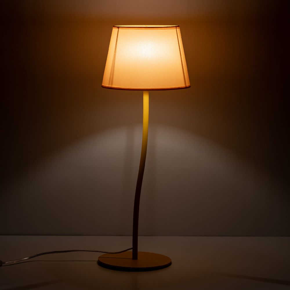 TK Lighting Nicola lampa stołowa 1x15 W żółta 6641