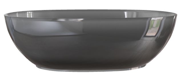 Besco Mexa wanna wolnostojąca 170x78 cm owalna szara #WAM-170-CGW