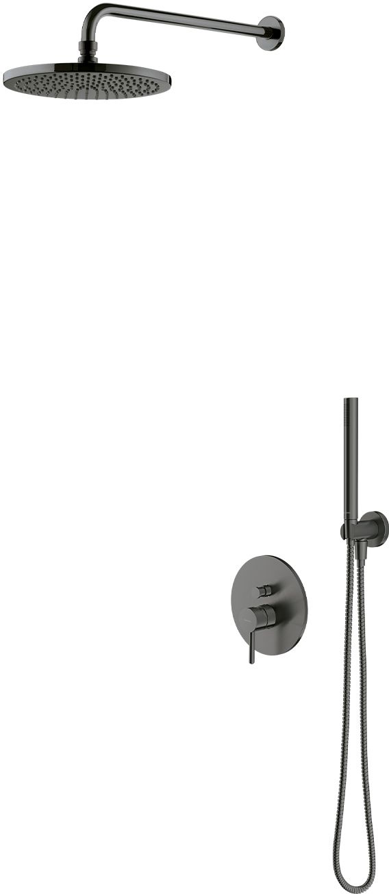 Omnires Y zestaw prysznicowy podtynkowy z deszczownicą grafit szczotkowany SYSY35GR - Wysyłka w 24h