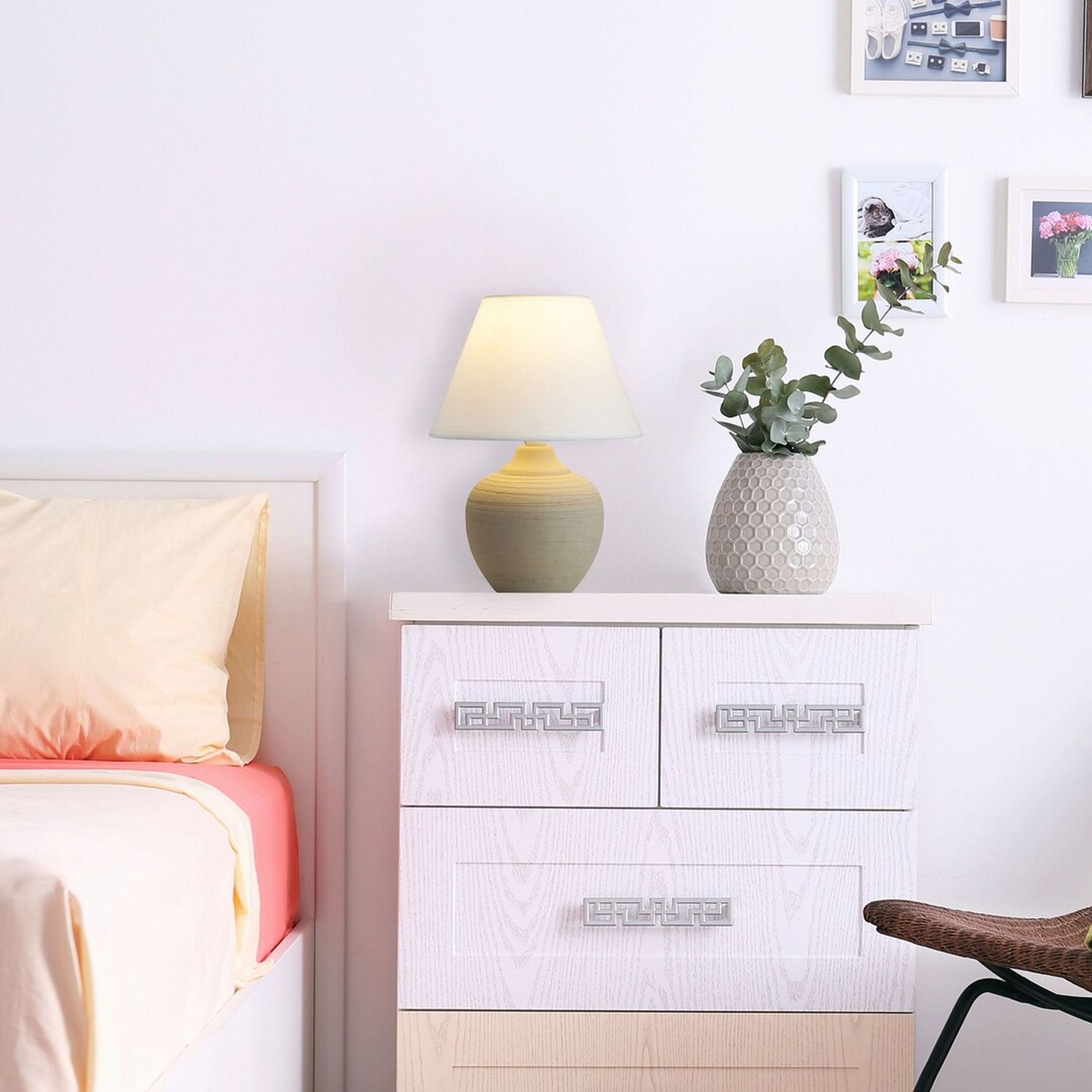 Rabalux Molly lampa stołowa 1x40 W biała-beżowa 4391 - Wysyłka w 24h