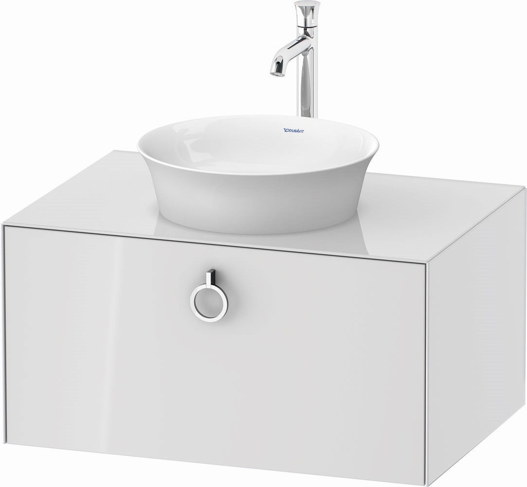 Duravit White Tulip szafka 80 cm podumywalkowa wisząca biały wysoki połysk WT498008585