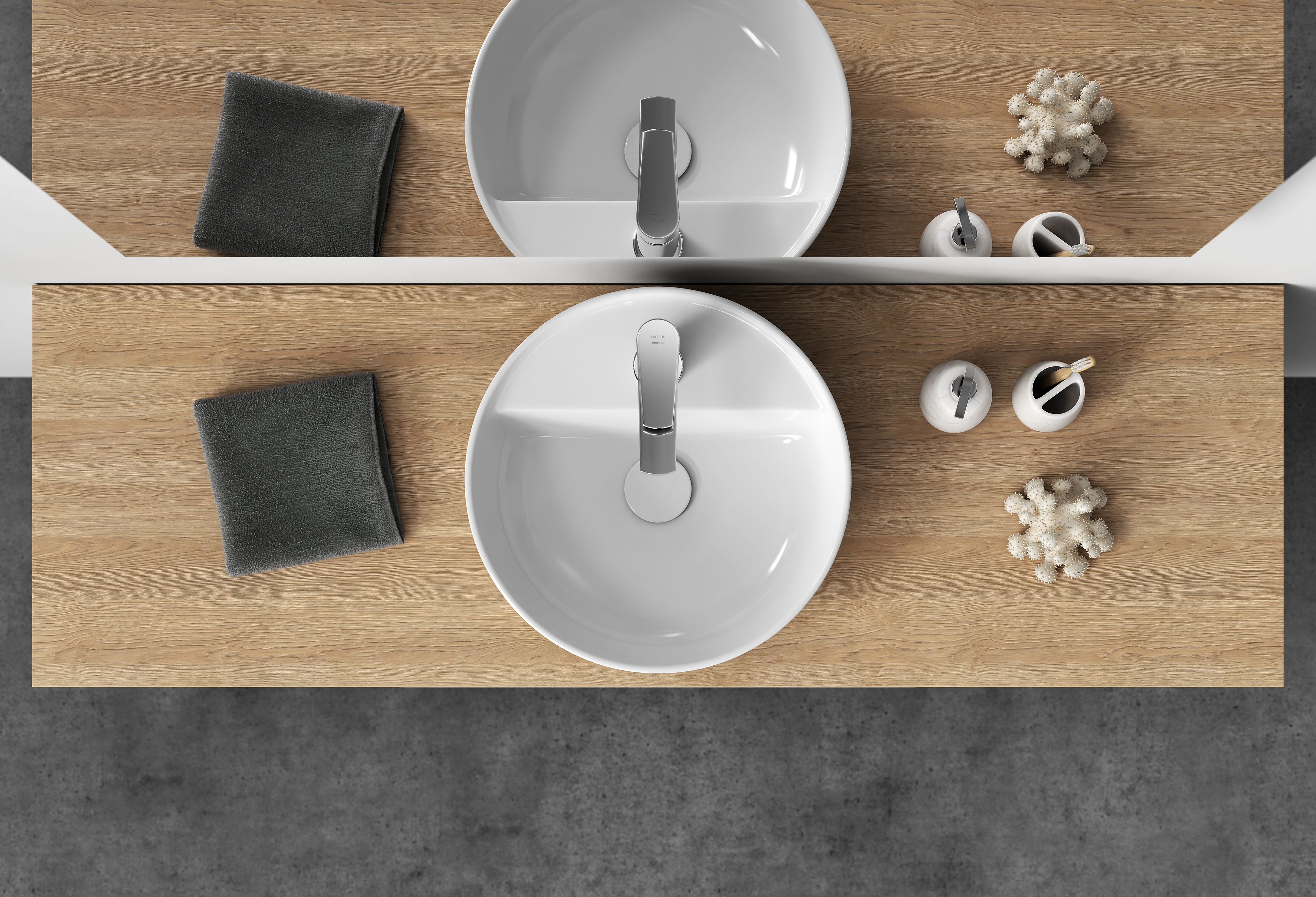 Cersanit Moduo umywalka 40x40 cm okrągła nablatowa biała K116-153 - Wysyłka w 24h