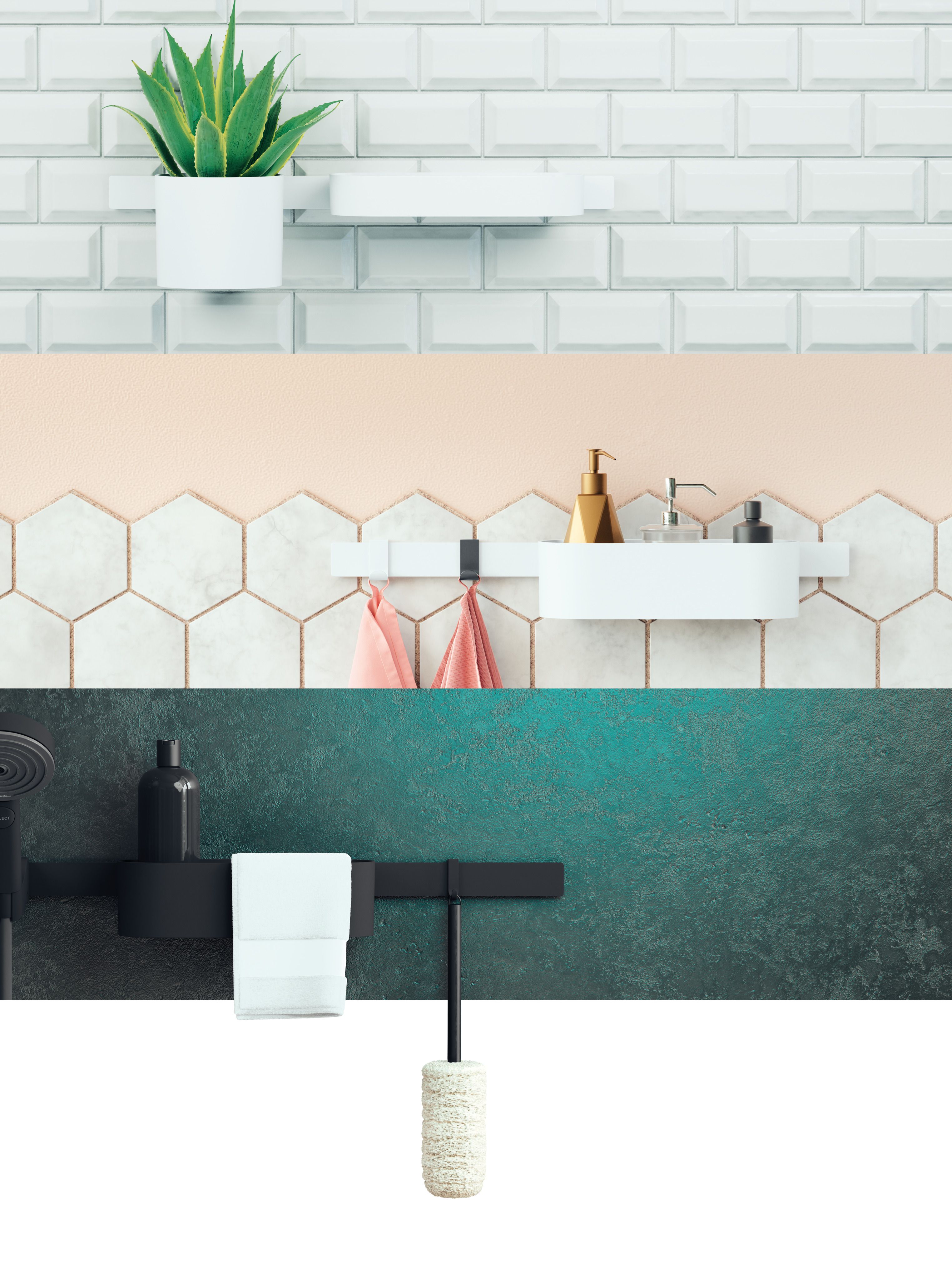 Hansgrohe WallStoris panel ścienny biały mat 27904700