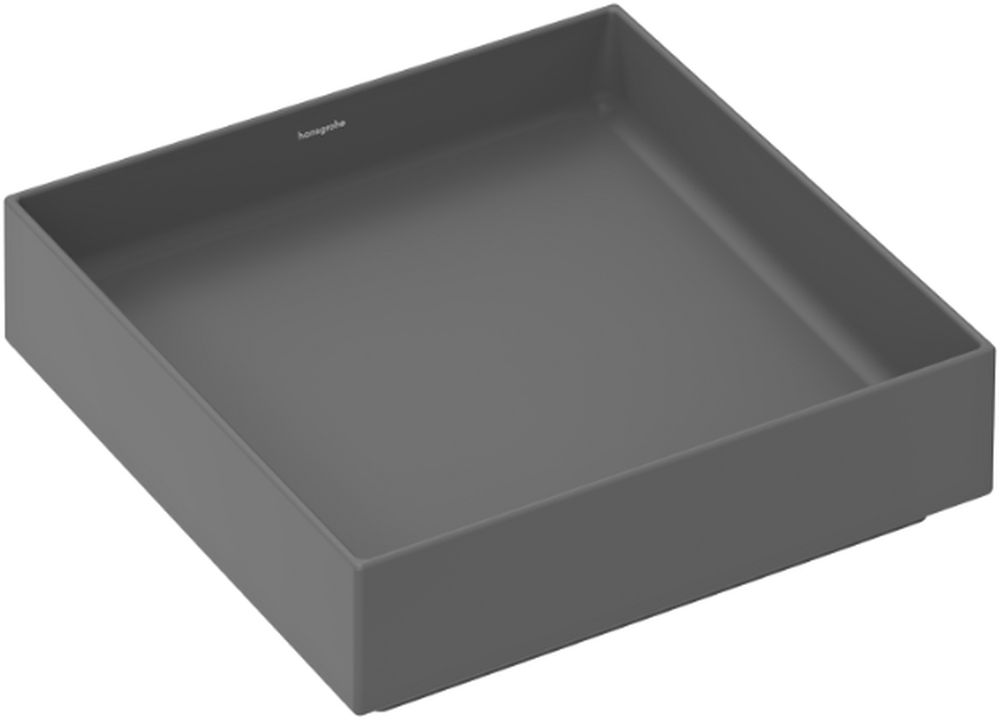 Hansgrohe Xuniva Evo E umywalka 40x40 cm nablatowa szary łupek mat 60324760