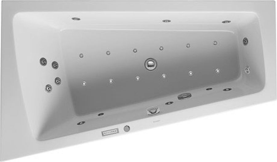 Duravit Paiova wanna narożna 170x100 cm z hydromasażem Combi-System E biała 760212000CE1000