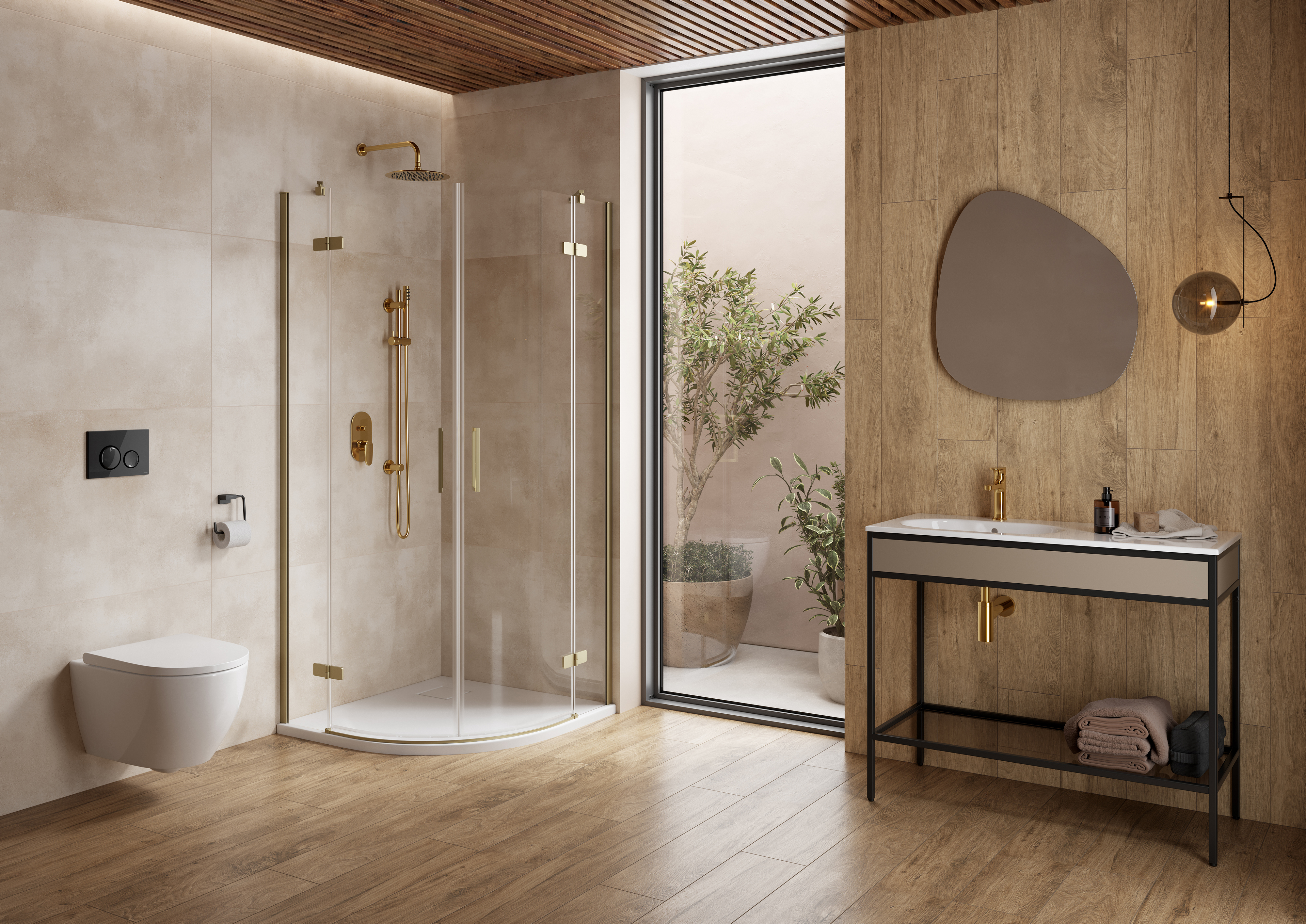 Cersanit City kabina prysznicowa 80x80 cm półokrągła chrom połysk/szkło przezroczyste S584-070 - Wysyłka w 24h