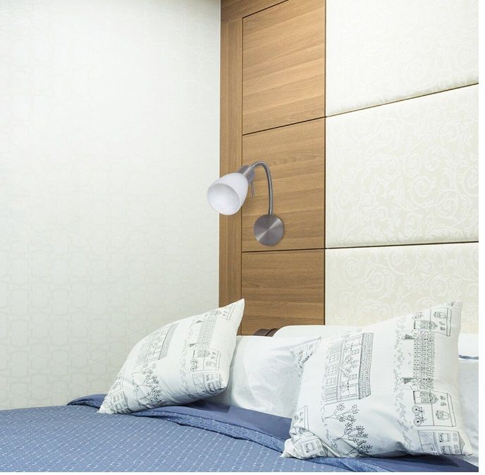 Rabalux Soma kinkiet 1x40 W biały-chrom-satyna 6300