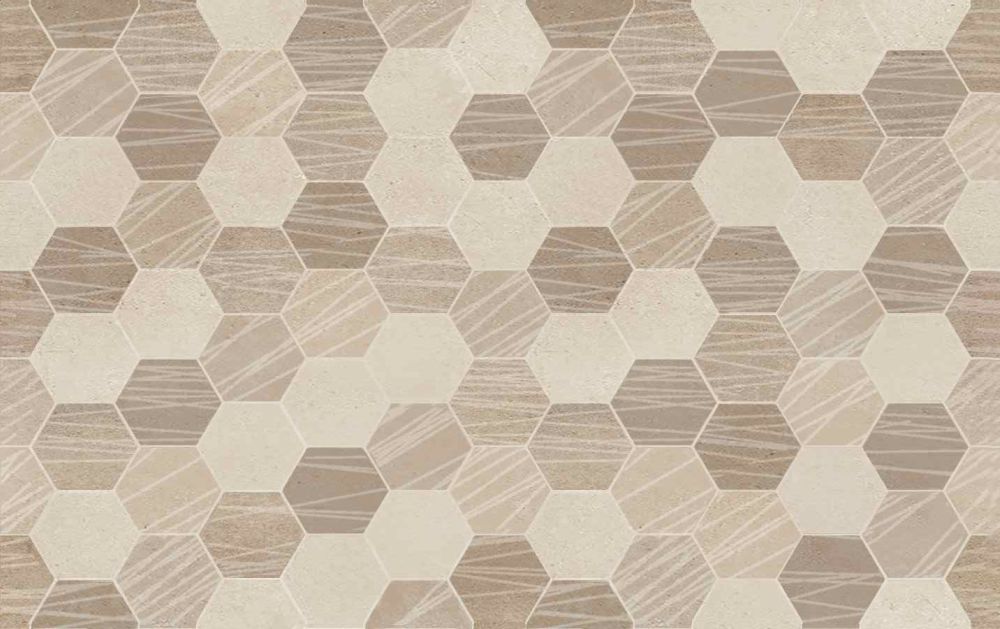 Ceramika Color Klara Beige dekor ścienny 25x40 cm beżowy połysk