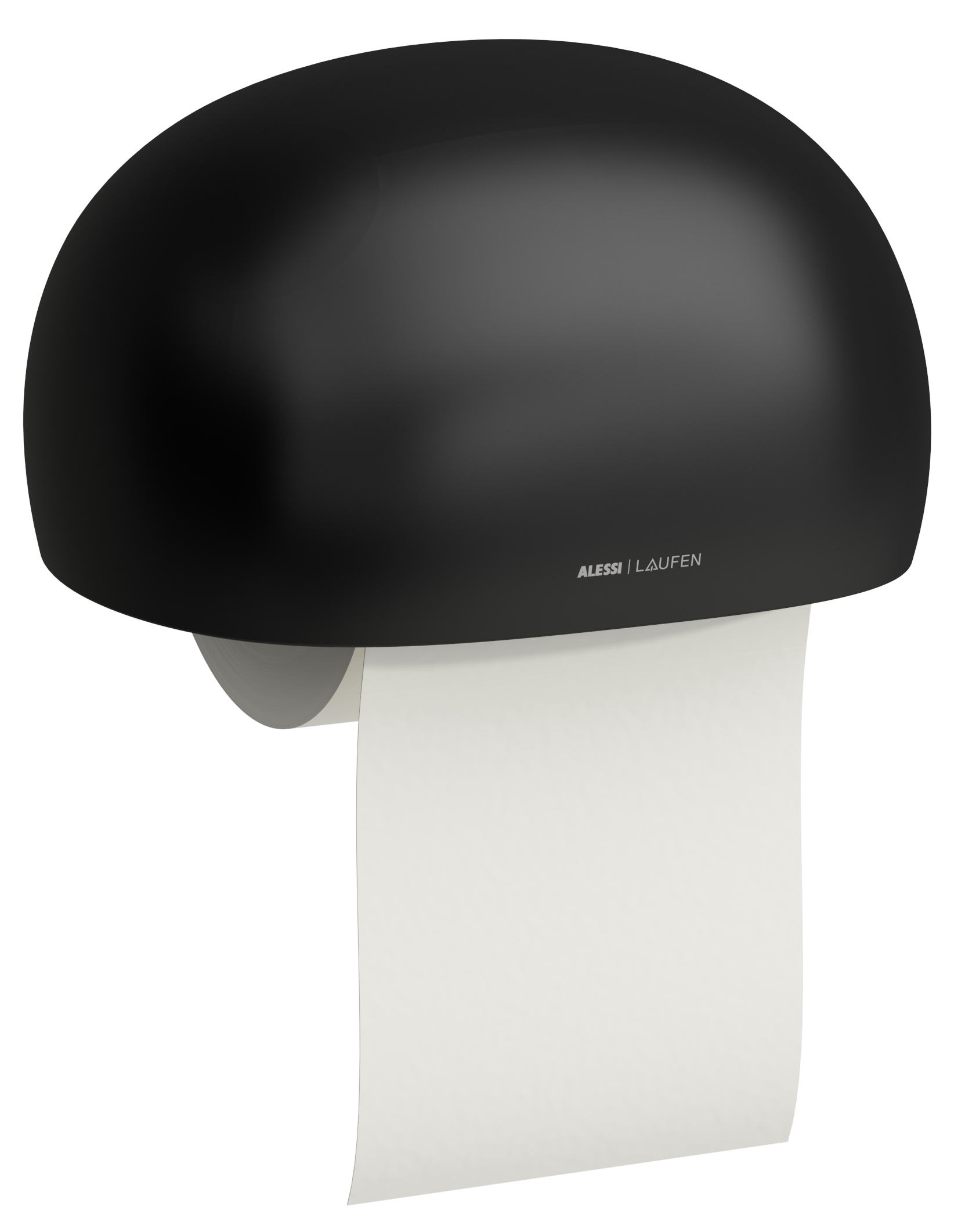 Laufen Il Bagno Alessi uchwyt na papier toaletowy czarny H8709707160001