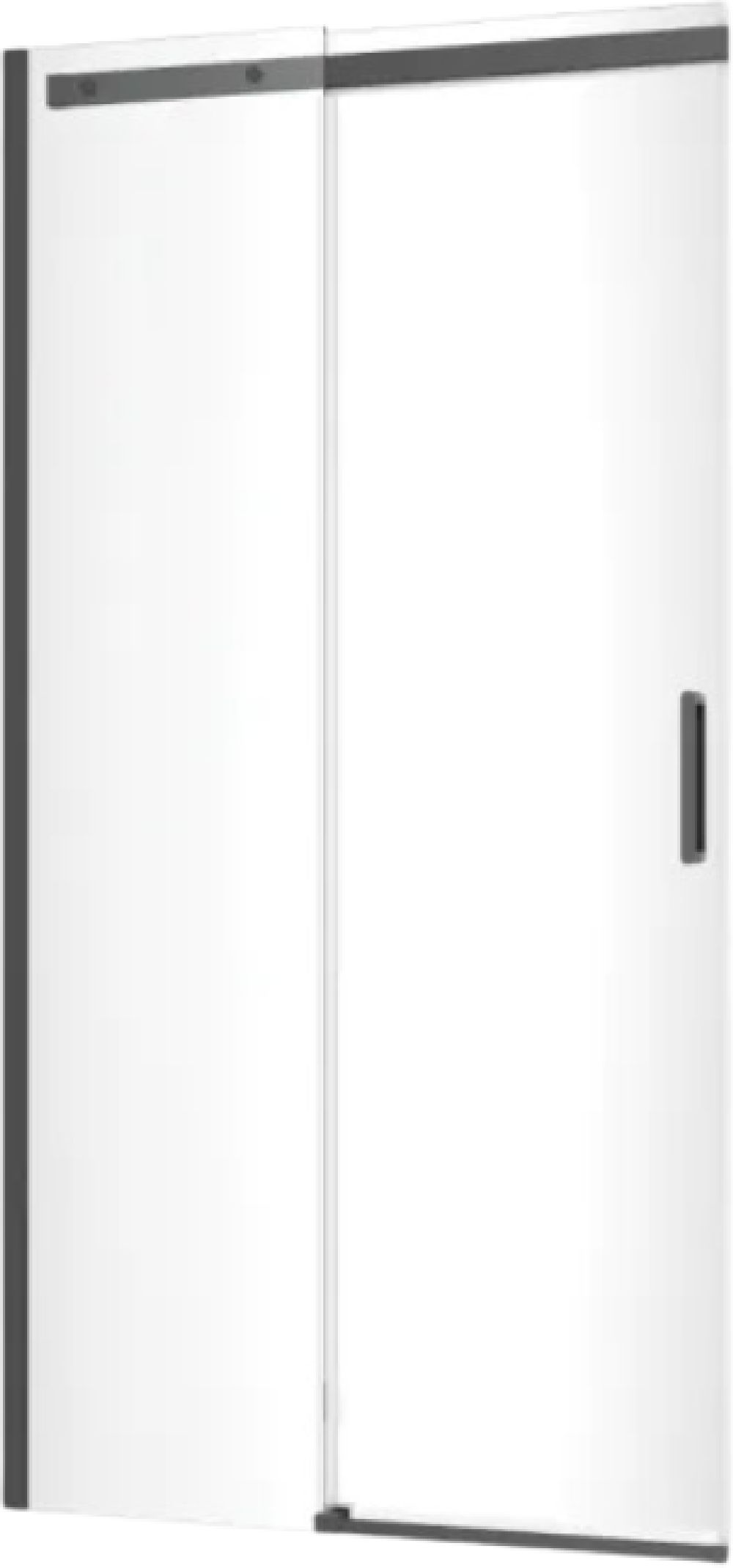 Excellent Rols drzwi prysznicowe 120 cm kompletne czarny mat/szkło przezroczyste KAEX.2612.K.1200.BL