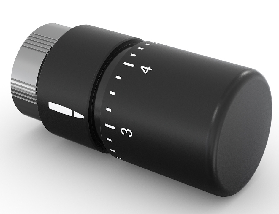 Zehnder głowica termostatyczna czarny mat 841279/0557