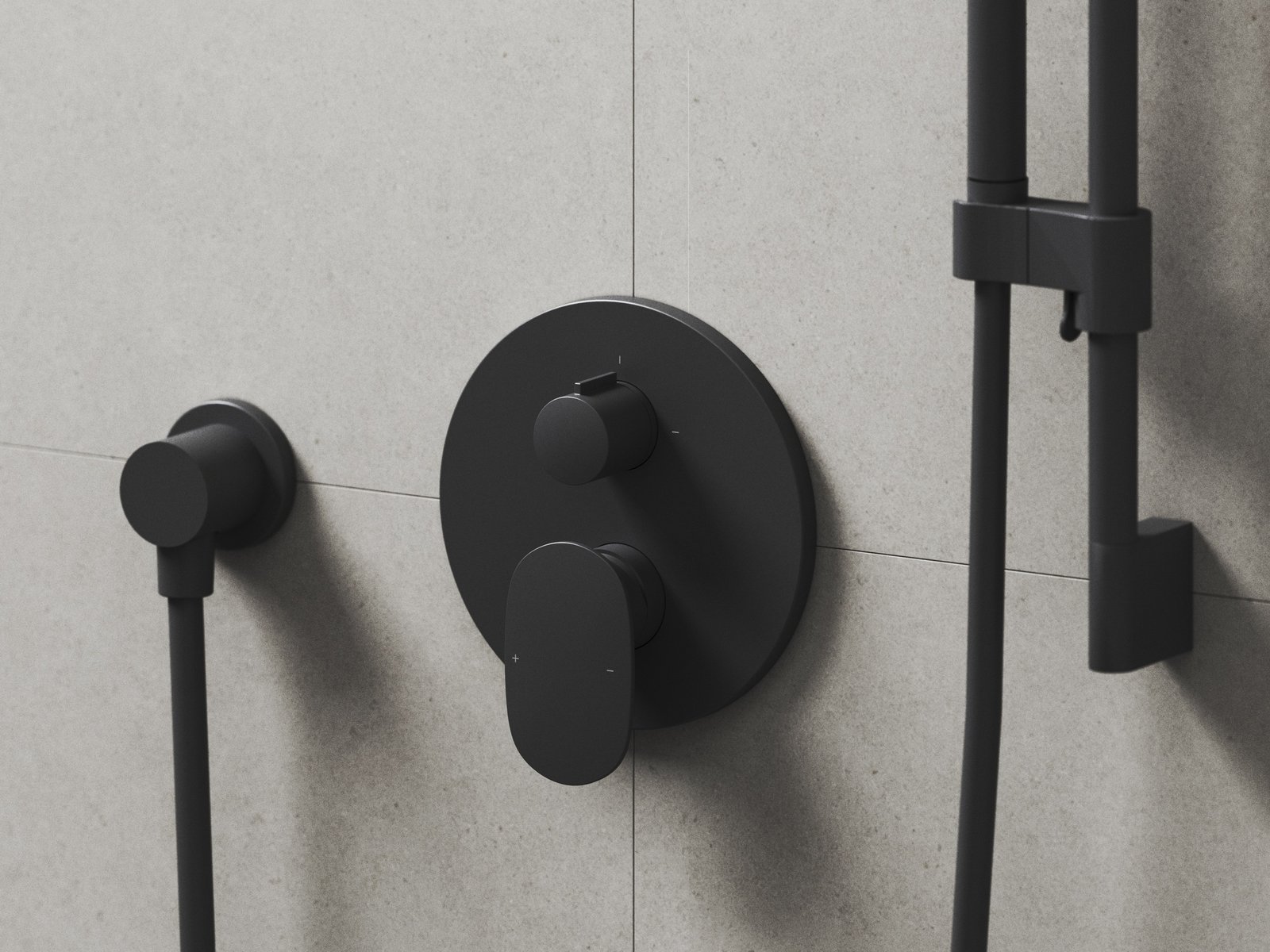 Ravak Spring bateria wannowo-prysznicowa podtynkowa czarna X070552