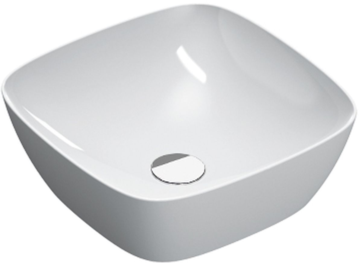 Catalano Green umywalka 40x40 cm kwadratowa nablatowa biała 0622400001