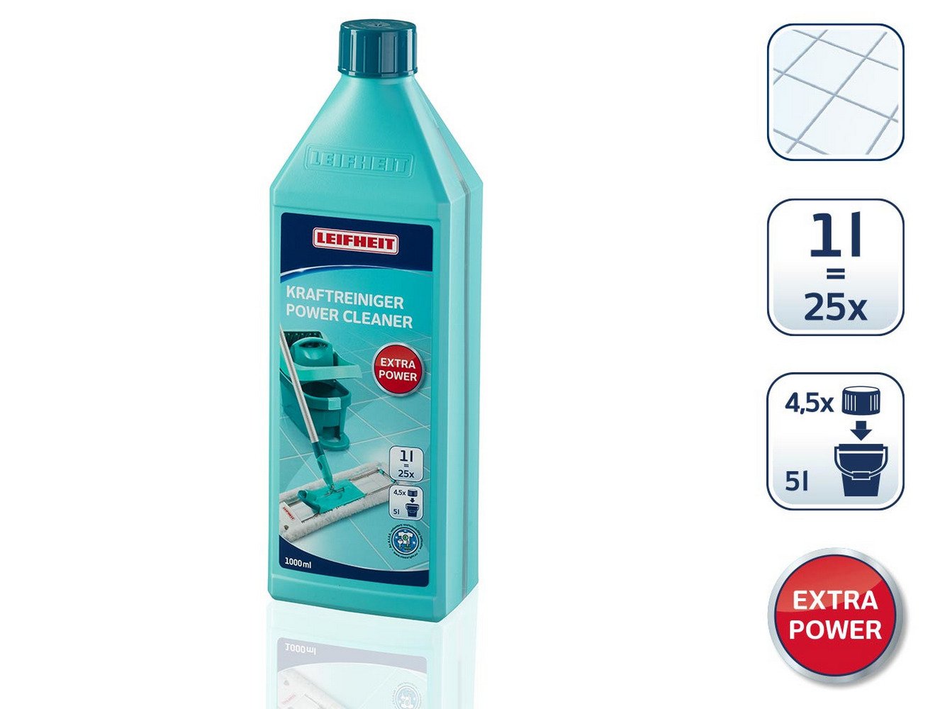 Leifheit koncentrat czyszczący 1000 ml (1 l) do płytek i podłóg kamiennych 41418 - Wysyłka w 24h