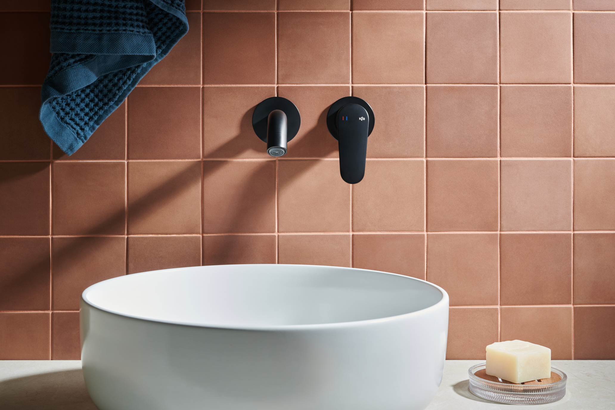 KFA Armatura Otava bateria umywalkowa podtynkowa czarna 5559-810-81 - Wysyłka w 24h