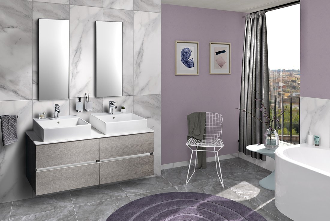 Sapho Arowana lustro 35x90 cm rama chrom AW3590