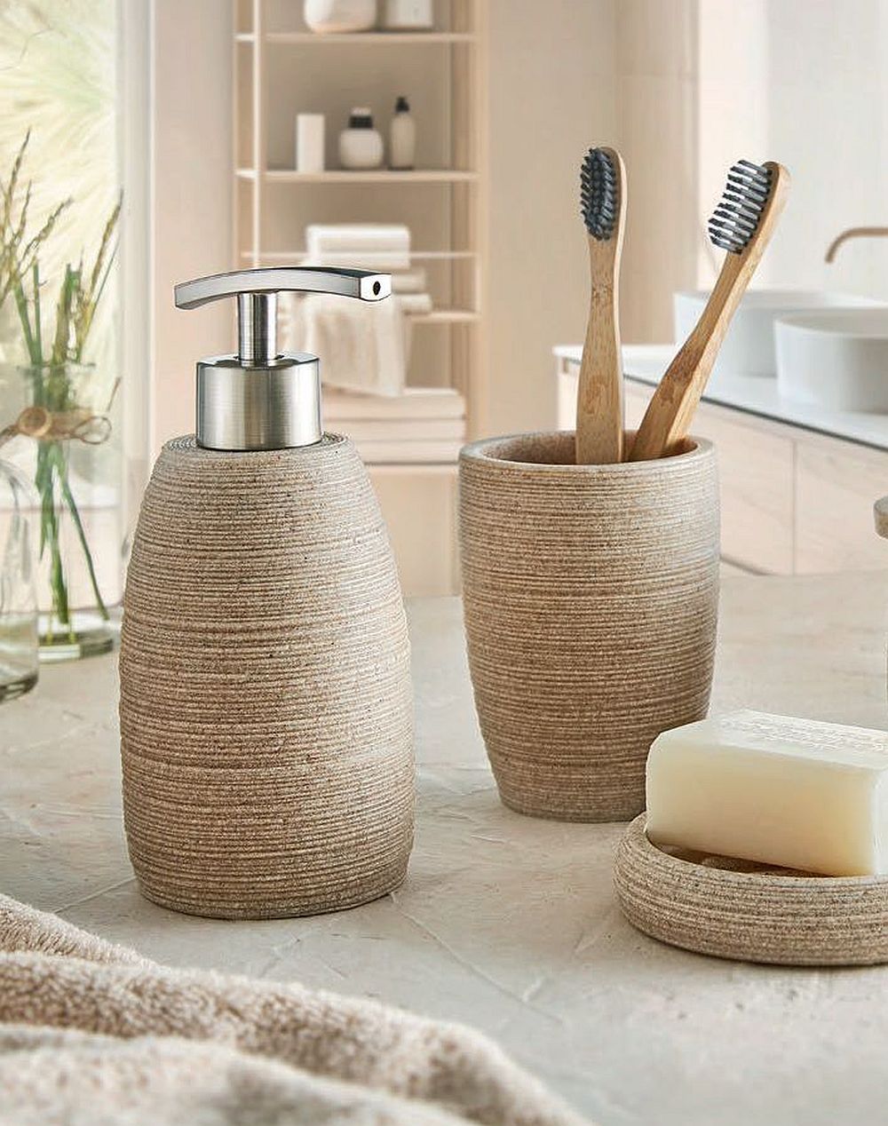 Kleine Wolke Sand dozownik do mydła 220 ml beżowy 8680272854