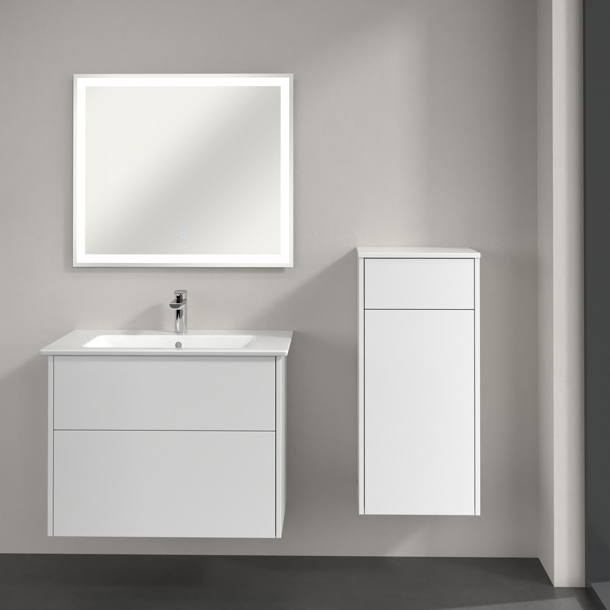 Villeroy & Boch Finero szafka boczna 86 cm wysoka wisząca niski prawa glossy white C53101DH - Wysyłka w 24h