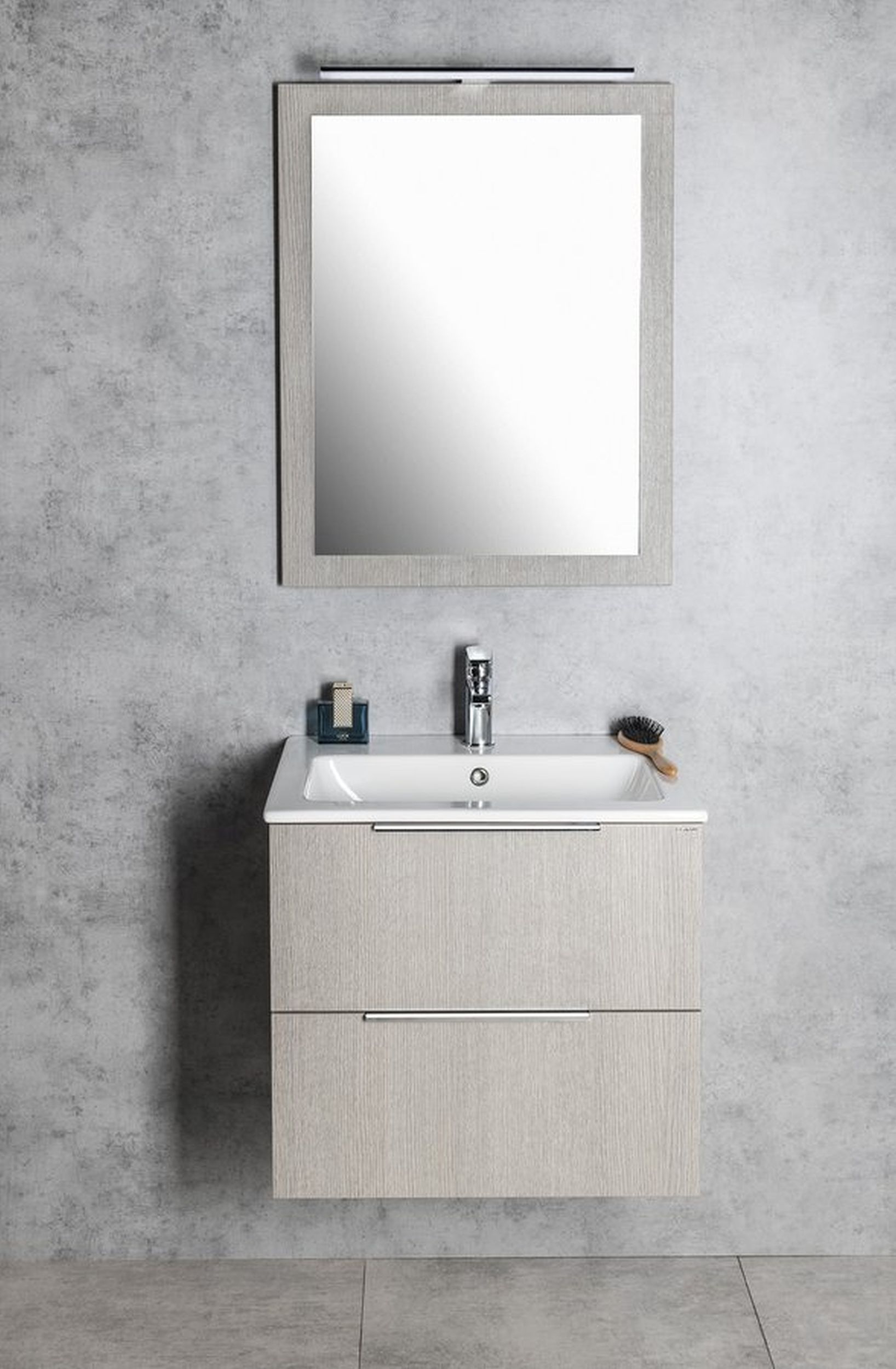 Sapho Nirox lustro 60x80 cm rama dąb srebrny NX608-1111