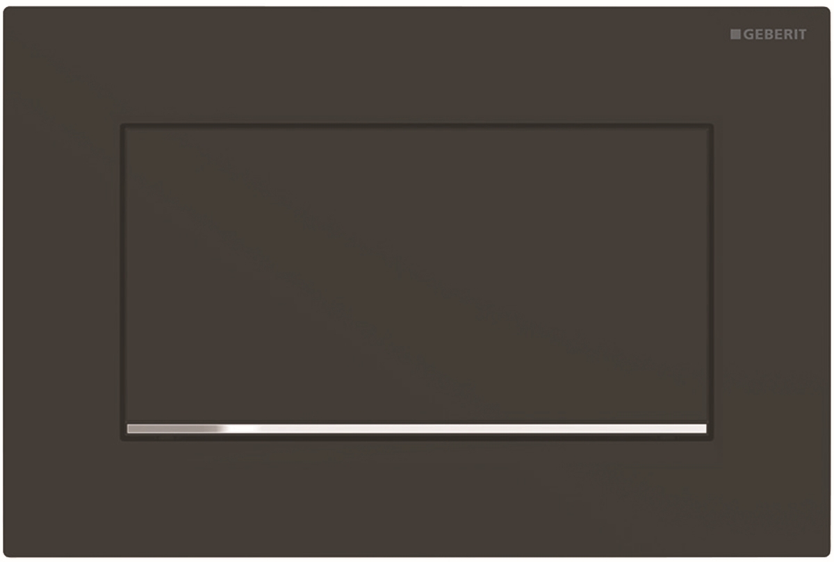 Geberit Sigma10 1M przycisk spłukujący do WC chrom błyszczący-czarny 115.893.14.1