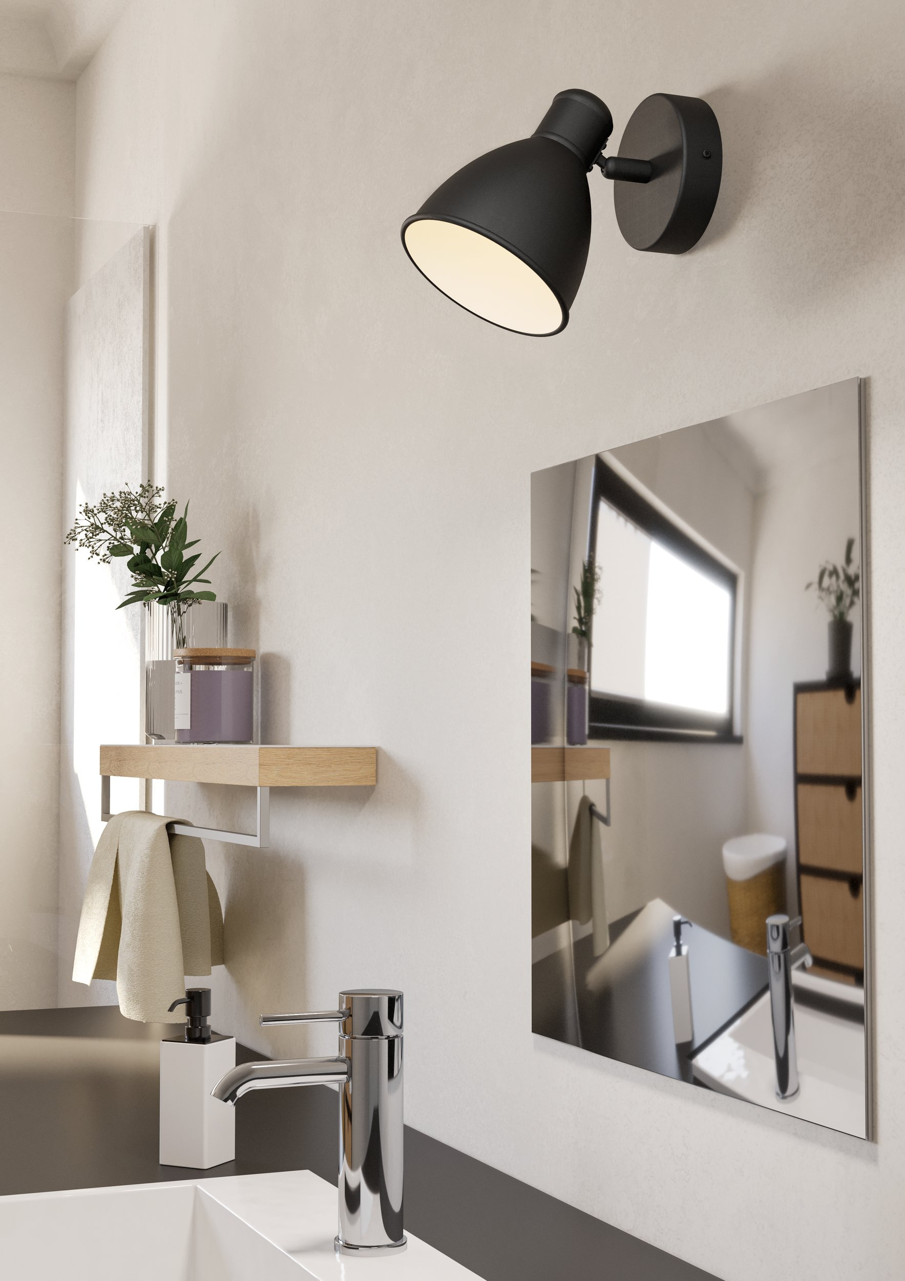 Eglo San Peri kinkiet 1x3 W czarny 900428