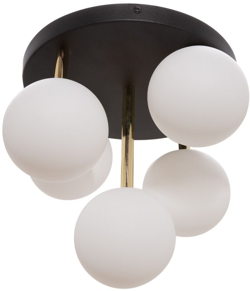 Zuma Line Ali lampa podsufitowa 5x40 W biała-czarna-złota 5645