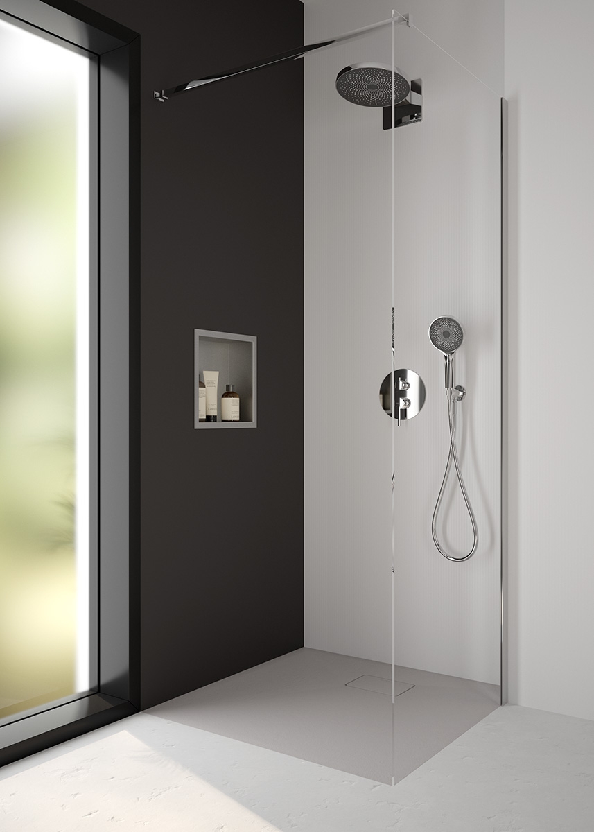 Oltens Rann zestaw bateria wannowo-prysznicowa podtynkowa z deszczownicą Vann i słuchawką 3-funkcyjną Havis EasyClick chrom 36071100 - Wysyłka w 24h