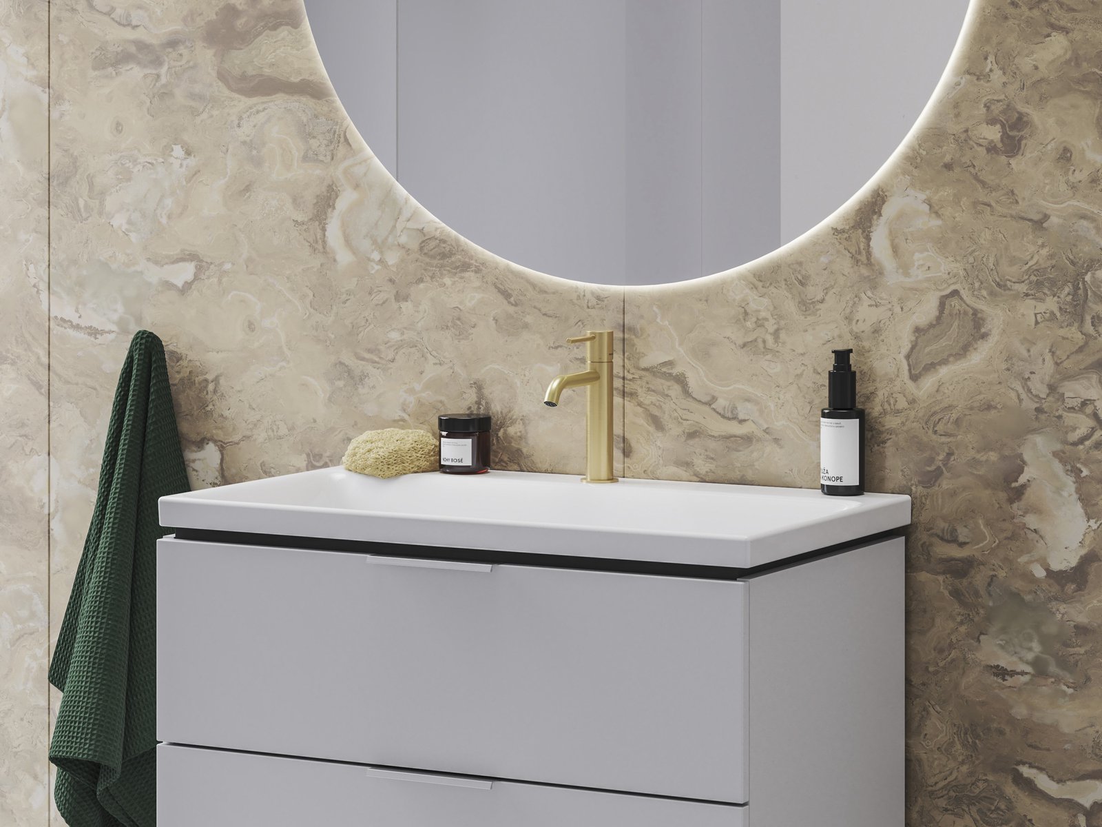 Ravak Espirit bateria umywalkowa stojąca ES 012.00 złoty szczotkowany X070597