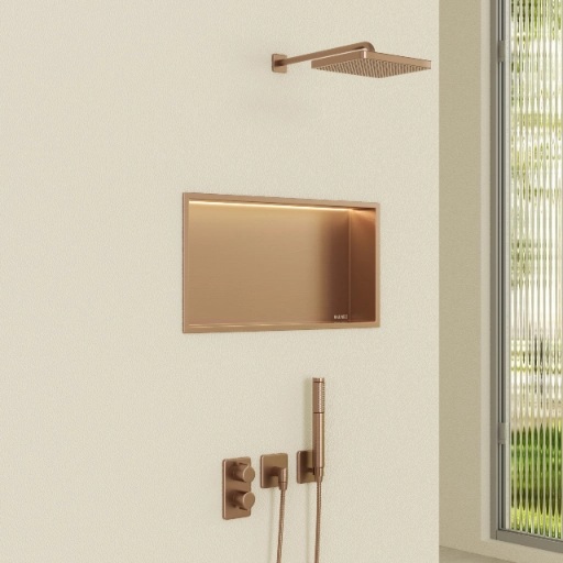 Balneo Wall Box półka wnękowa 60 cm miedziana B0101040109-2