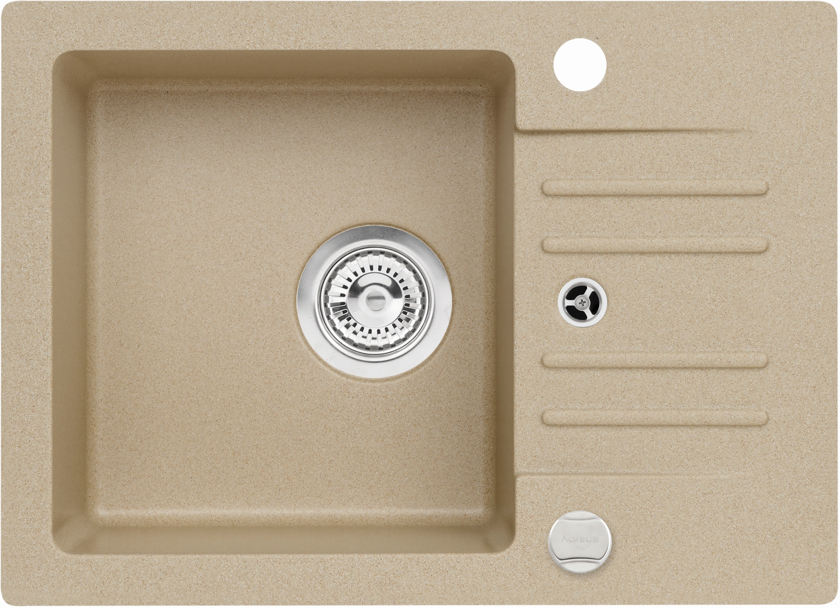 Alveus Foxtrot 30 zlewozmywak 58x42 cm granitowy beż 9653255