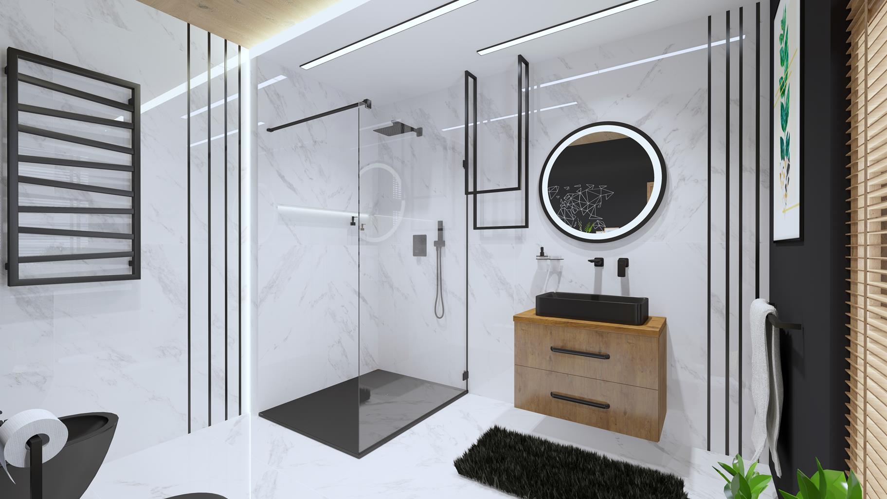 LaVita Mindoro wieszak na ręcznik czarny