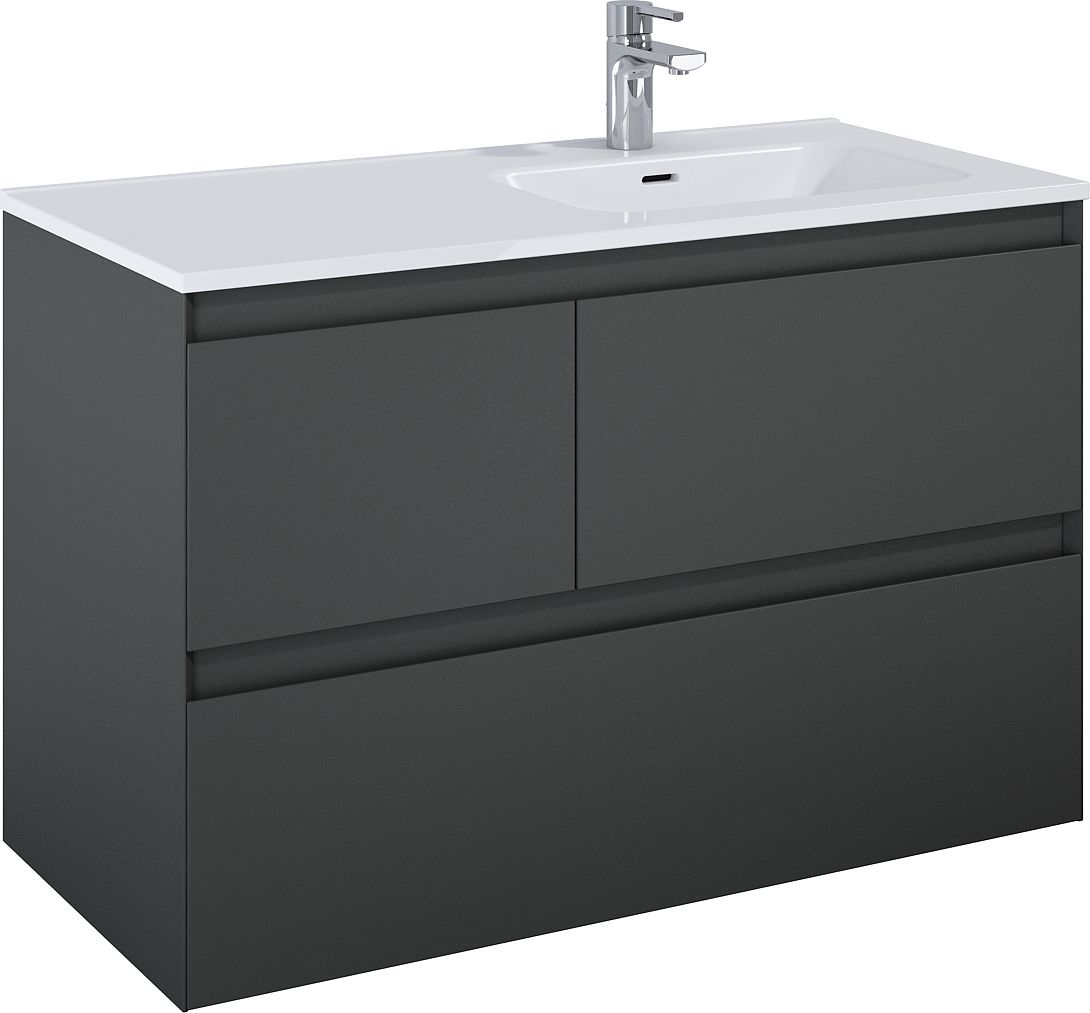 Elita Split szafka 100 cm podumywalkowa prawa wisząca anthracite matt RE011005156010