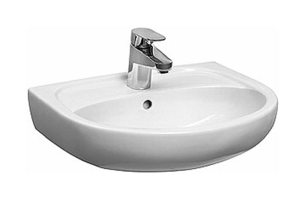 Koło Solo umywalka 50x42 cm meblowa półokrągła biała 71950-000 - Wysyłka w 24h