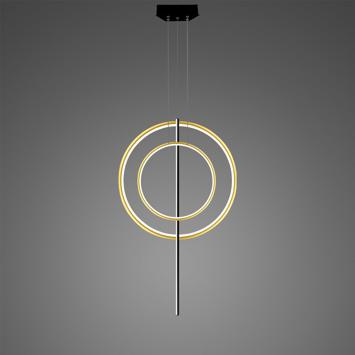 Altavola Design Linea No. 5 lampa wisząca 51 W złota/czarna LA087/2P_60_40_100_3k_gold_black