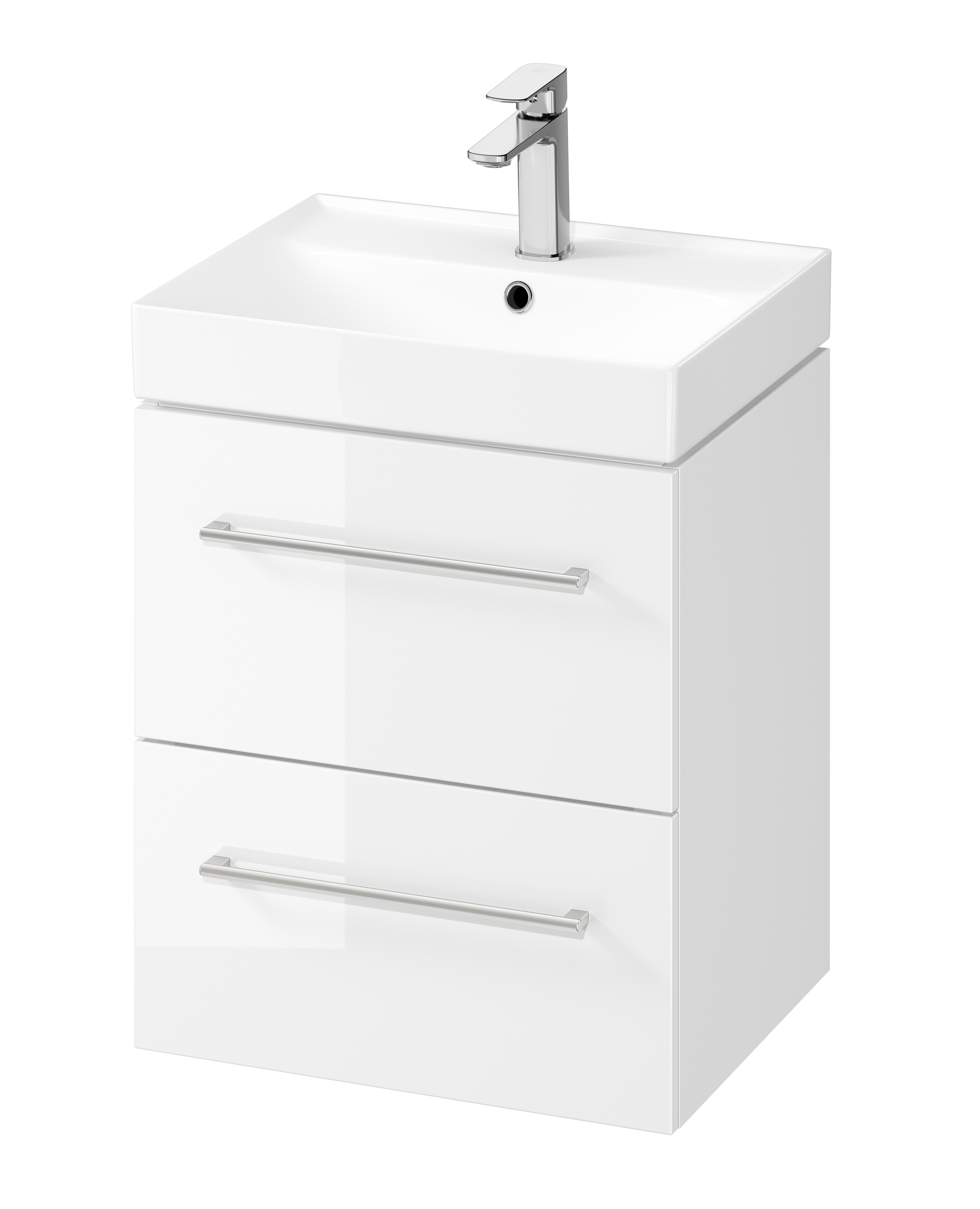 Cersanit Larga SET B662 umywalka 50x40 cm z szafką wiszącą biała S801-440 - Wysyłka w 24h