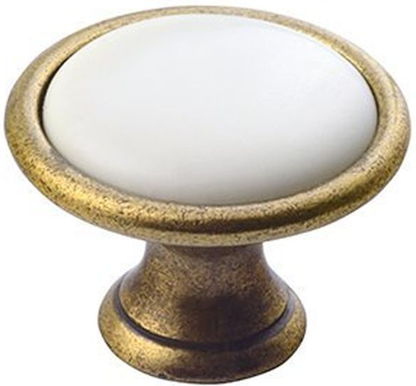 Sapho Cross uchwyt meblowy 1 szt. gałka brązowy/biały 12937