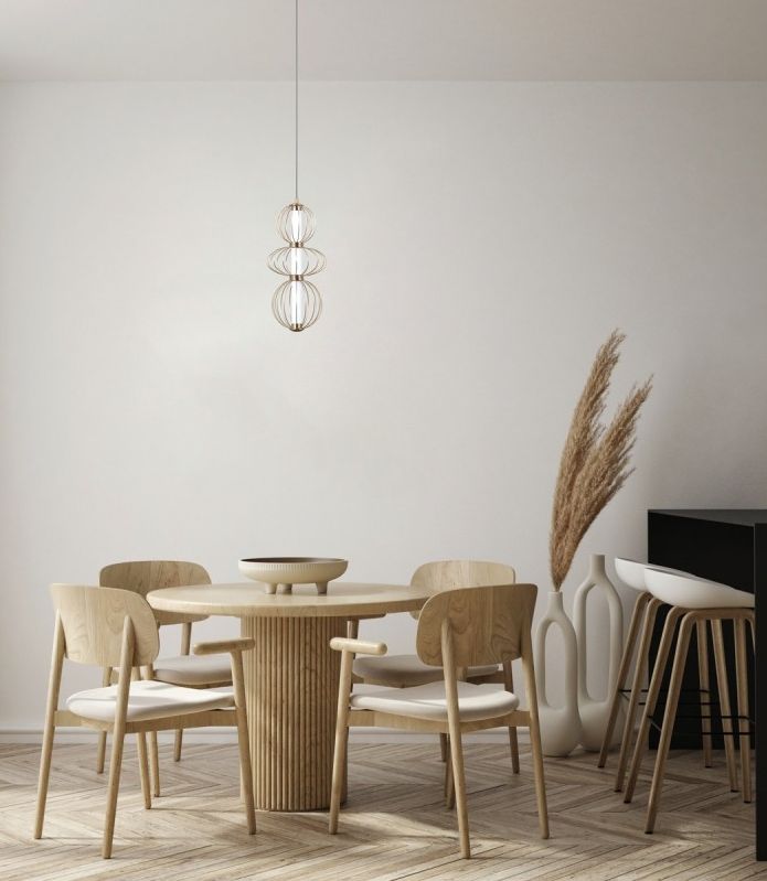 Italux Rabel lampa wisząca 1x10 W złota PND-344221-3V-HBR