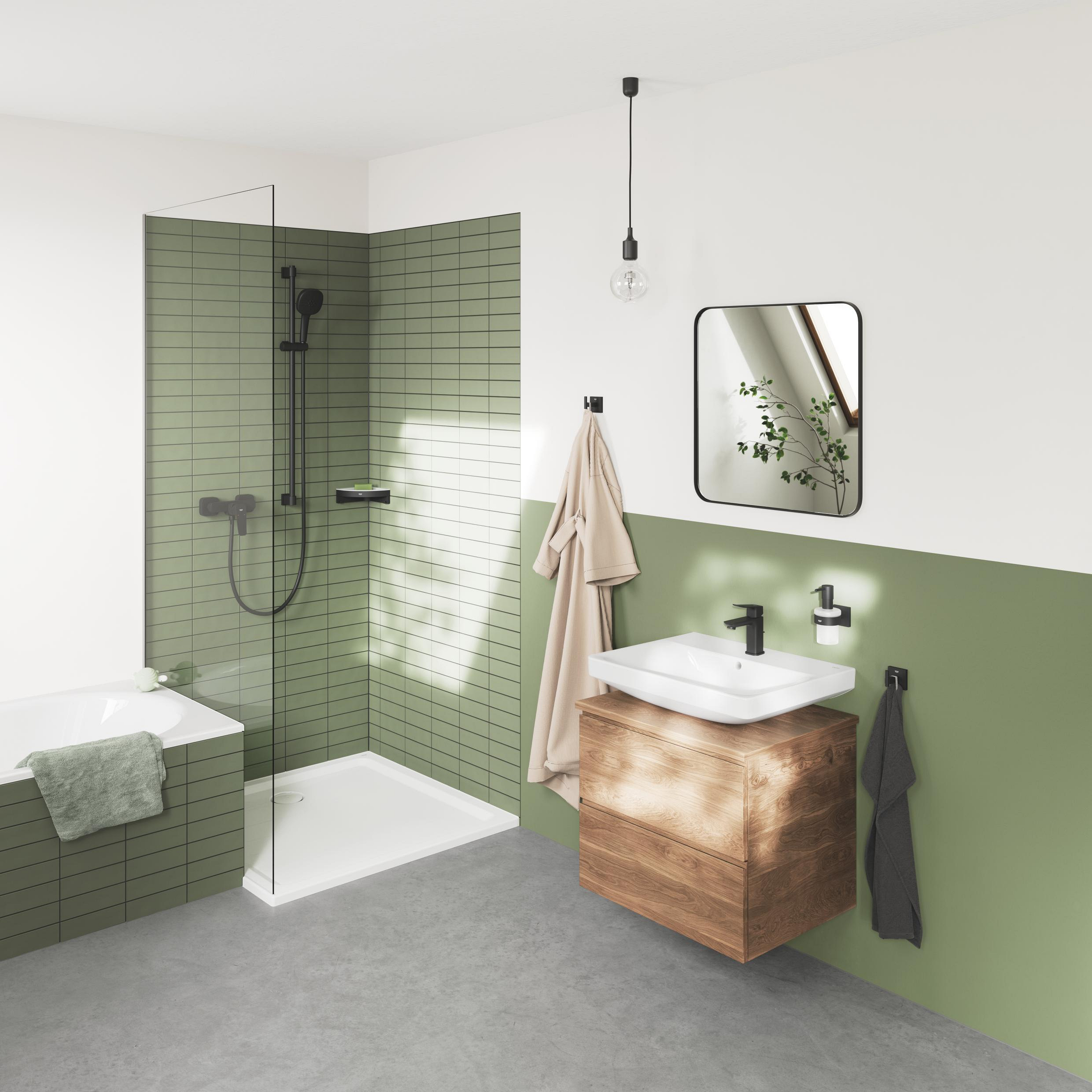 Grohe Dice bateria prysznicowa ścienna czarny mat 1018742430 - Wysyłka w 24h