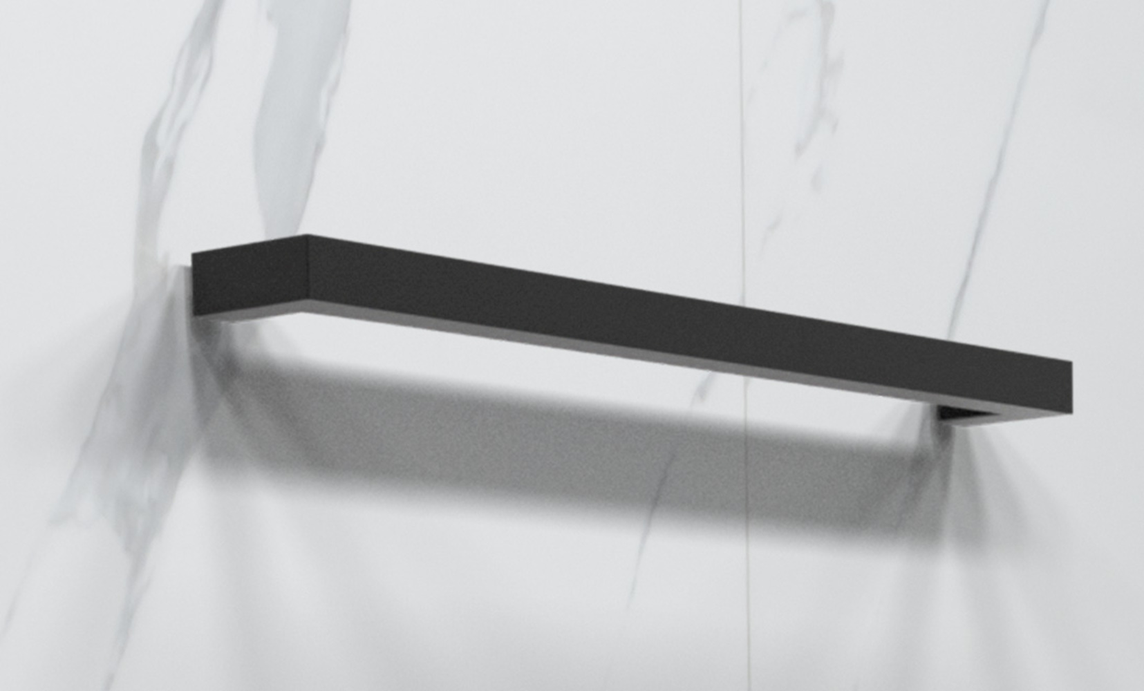 LaVita Nias wieszak na ręcznik 64x7 cm czarny mat