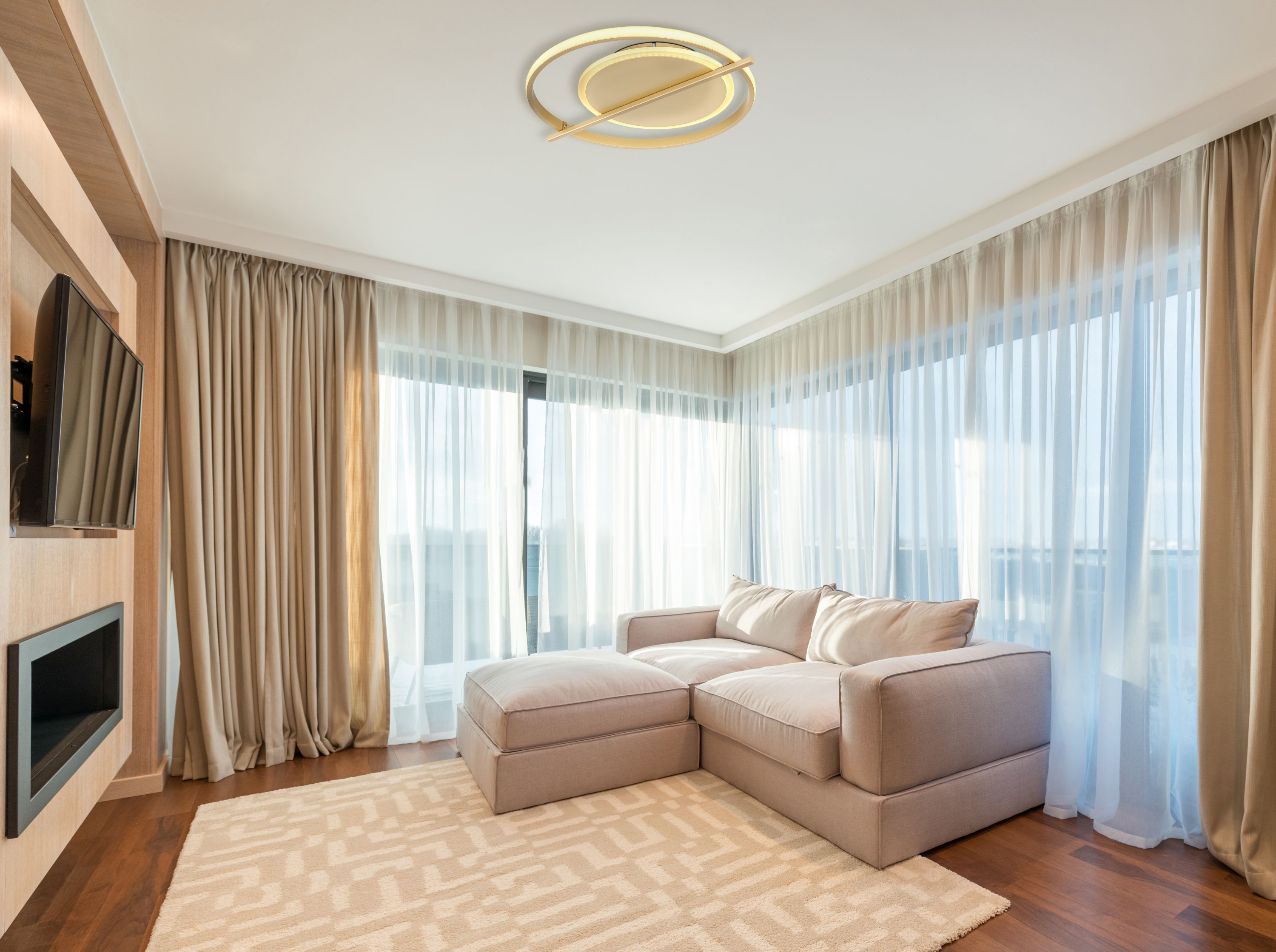 Globo Lighting Reball lampa podsufitowa 2x36W złota 48553-36R