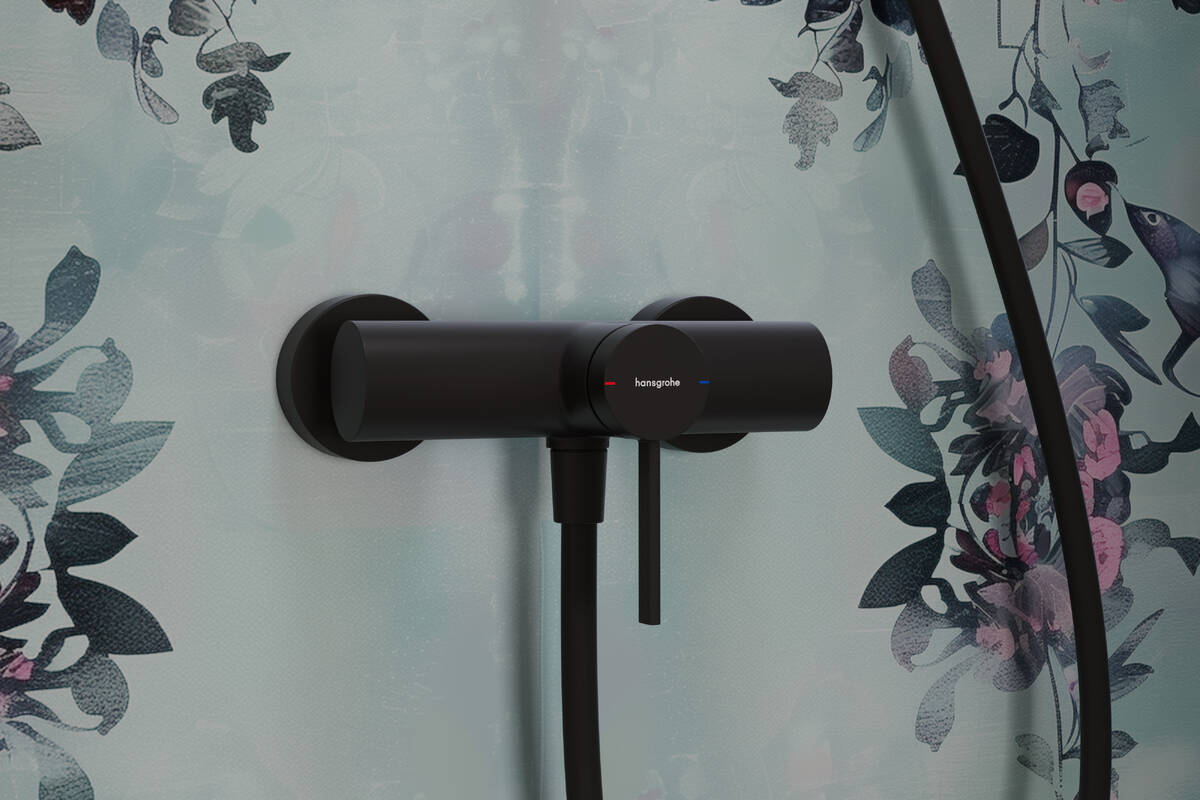 Hansgrohe Zesis S bateria prysznicowa ścienna czarna 74621670