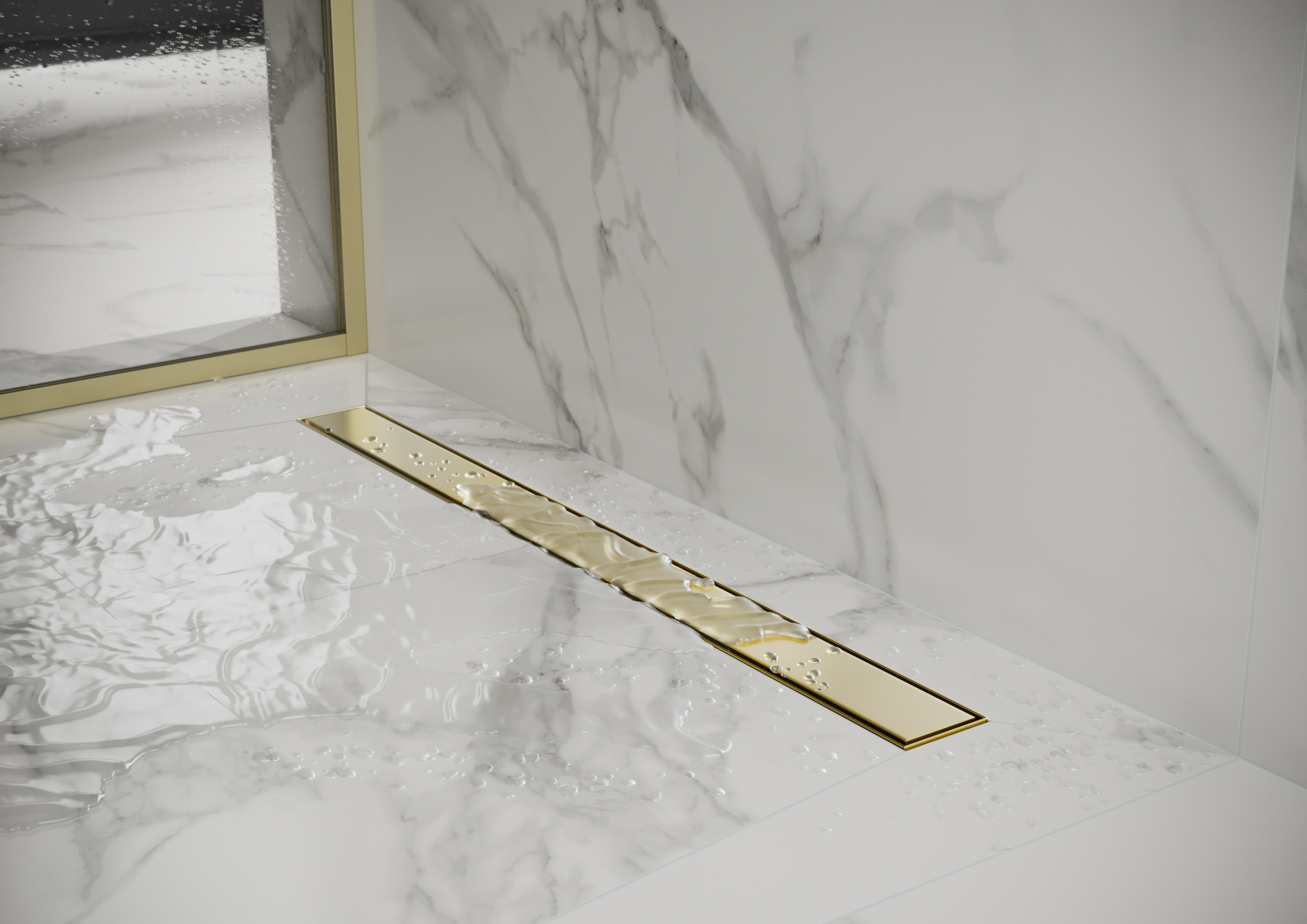 Cersanit Tako odpływ prysznicowy 90 cm złoty mat S204-070